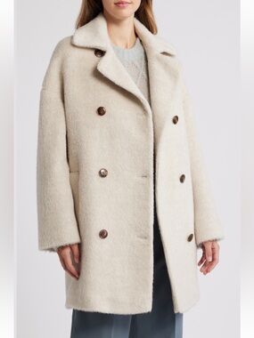 Fleurette Tedi Double Breasted Wool and Alpaca Coat